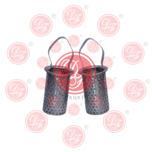 Factory 304 Stainless Steel Basket Oil Filter Strainer.