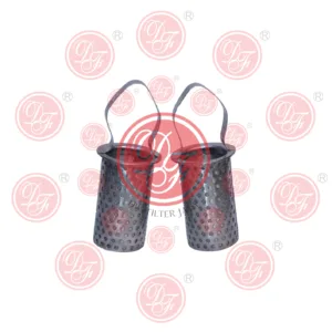 Factory 304 Stainless Steel Basket Oil Filter Strainer.